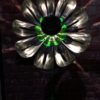 LARGE SOLAR FLOWER SILVER/LIME - Image 2