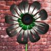 LARGE SOLAR FLOWER SILVER/LIME